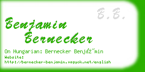 benjamin bernecker business card